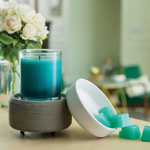 Grey Texture Candle and Wax Melt Warmer