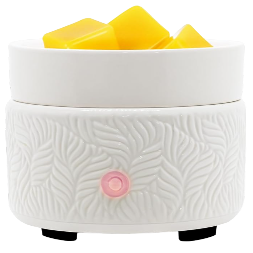 Leaf Pattern Ceramic Wax Warmer