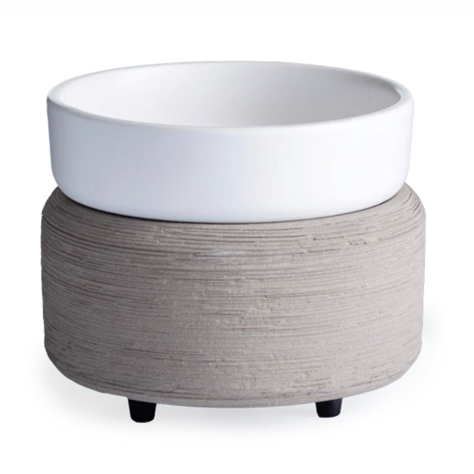 Grey Texture Candle and Wax Melt Warmer